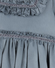 LILOU TAFFETA TIERED GOWN (SHORT)