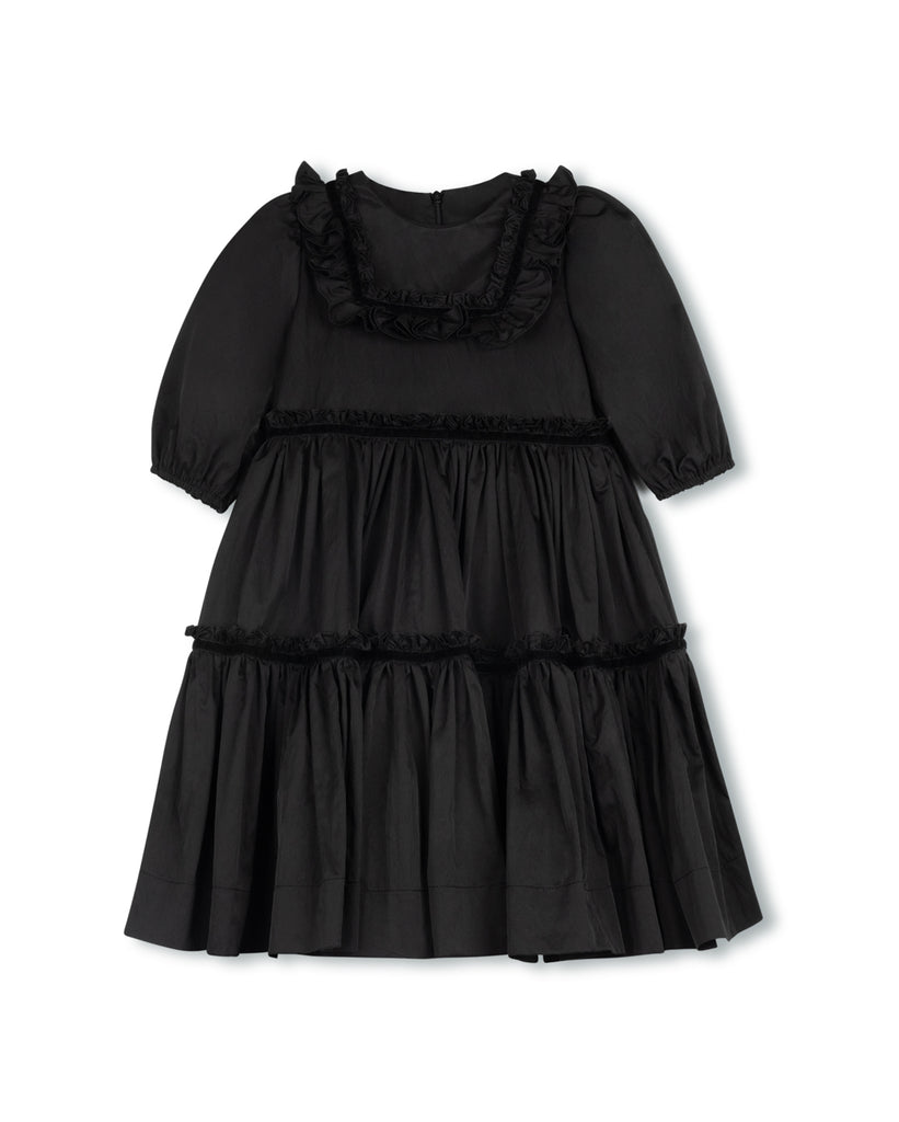 LILOU TAFFETA TIERED GOWN (SHORT) – Little Women Too