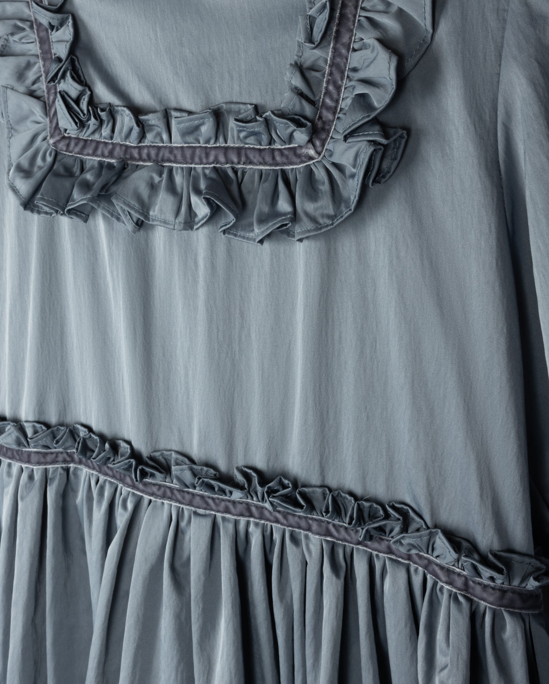 LILOU TAFFETA TIERED GOWN