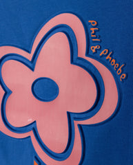 PHIL AND PHOEBE 2PC LAD FLOWER STEM TEE WITH LAD T-SHIRT SET