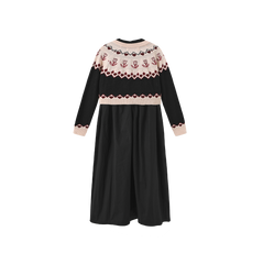 PAPILLON 2PC FLORAL CARDIGAN WITH TIERED ROBE