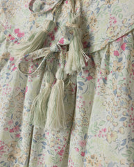 ONE CHILD SLATER RUFFLE NECK FLORAL DRESS