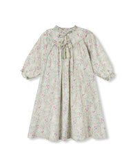 ONE CHILD SLATER RUFFLE NECK FLORAL DRESS