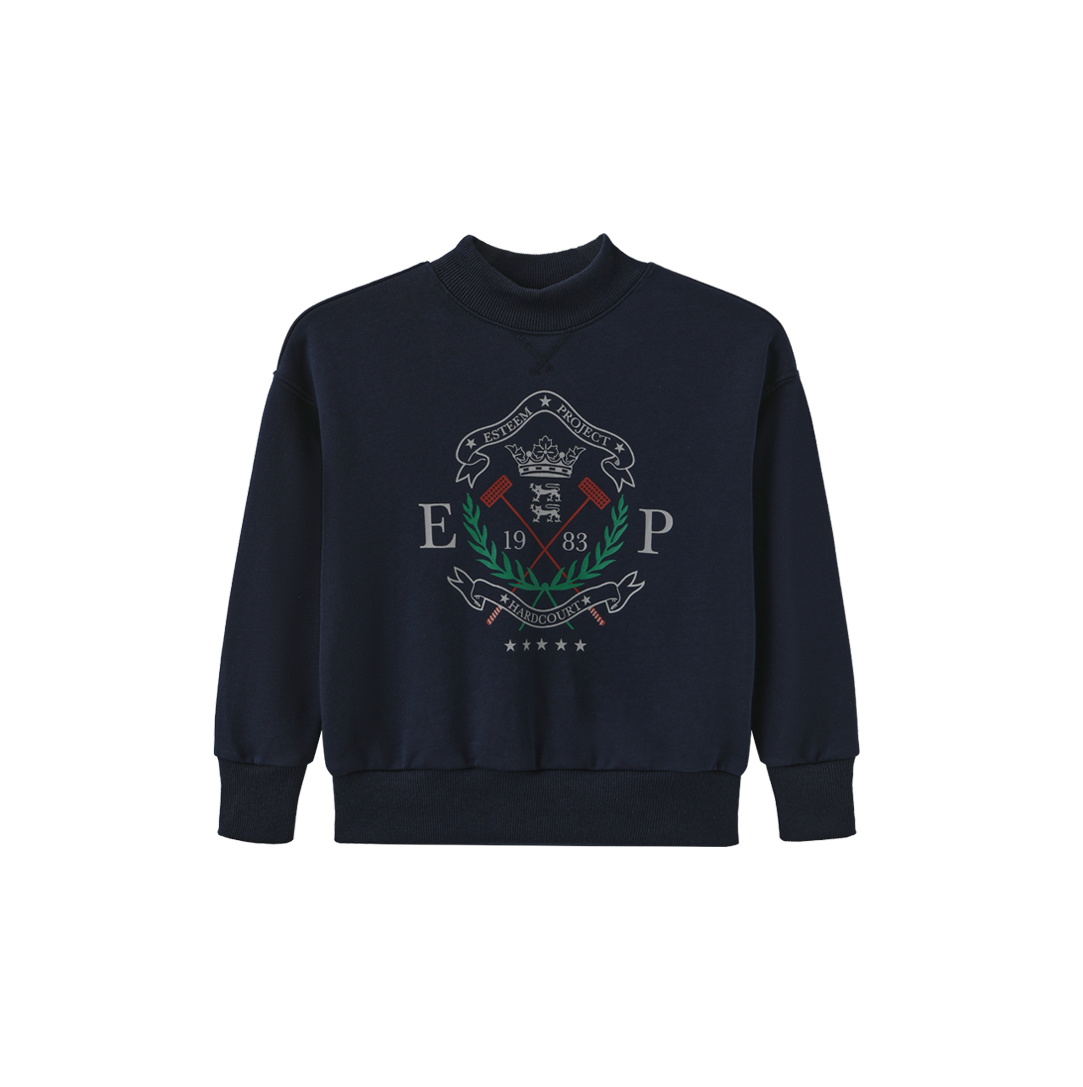 PHIL AND PHOEBE 2PC SWEATSHIRT WITH PLAID POCKET BUTTON SKIRT