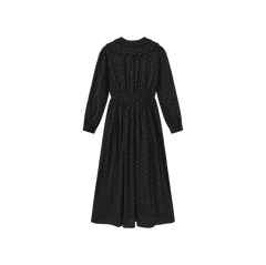 MINIMAL GEM STONE SCALLOPED NECK DRESS