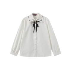 MALLORY & MERLOT VEX DETAIL COLLAR STITCH BLOUSE
