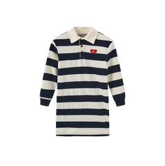 PHIL AND PHOEBE TRILL STRIPED SWEATSHIRT DRESS