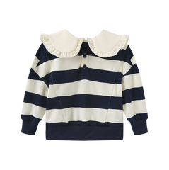 PHIL AND PHOEBE 2PC TRILL STRIPED SWEATSHIRT SET