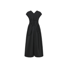 MINIMAL TAFFETA BOW JUMPER