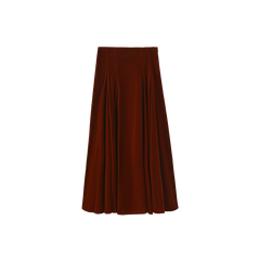 TUSTELLO VELVET OPEN PANELED SKIRT