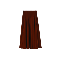 TUSTELLO VELVET OPEN PANELED SKIRT