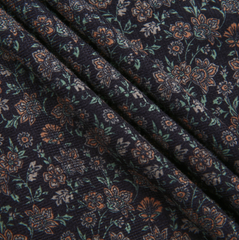 LILOU CORDUROY FLORAL SMOCKING DRESS