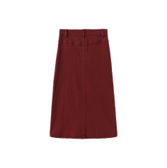 N+A DENIM A LINE MIDI SKIRT