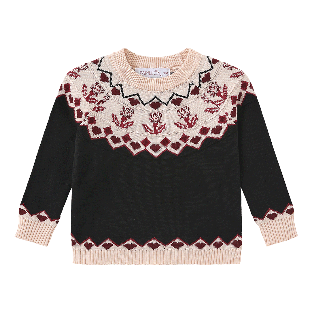 PAPILLON 2PC FAIR ISLE KNIT SET