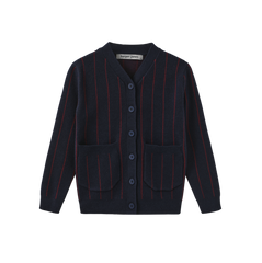 HARPER JAMES PIRO PINSTRIPE KNIT CARDIGAN
