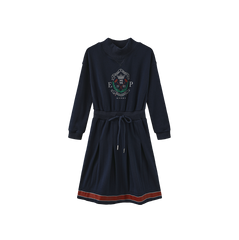 PHIL AND PHOEBE FRIT LOGO SWEATSHIRT DRESS