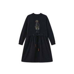 PHIL AND PHOEBE  TANVI BEAR PRINT DRESS