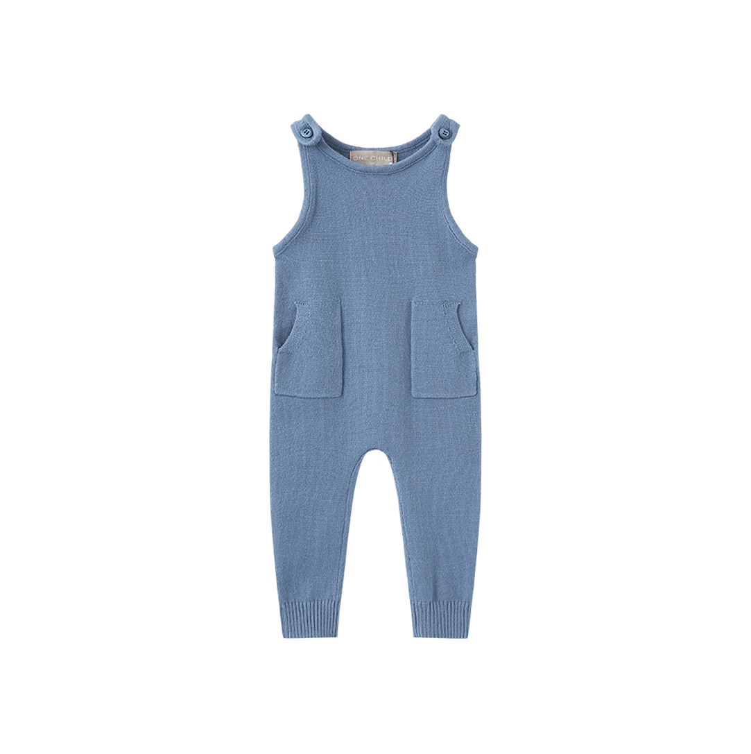 ONE CHILD PALI KNIT OVERALLS