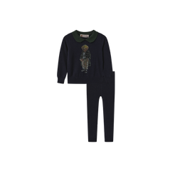 PHIL AND PHOEBE 2PC TANVI BEAR PRINT KNIT SET