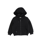 BACE COLLECTION FUR LINED HOODED SWEATSHIRT