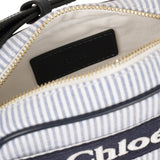 CHLOE SHOULDER BAG WITH STRIPED LOGO BAG