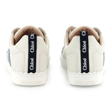 CHLOE SCALLOPED CHLOE LOGO LACE UP SNEAKERS