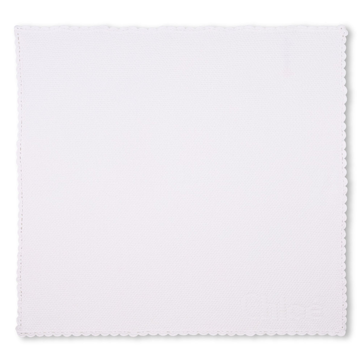 CHLOE KNIT BLANKET WITH CHLOE LOGO