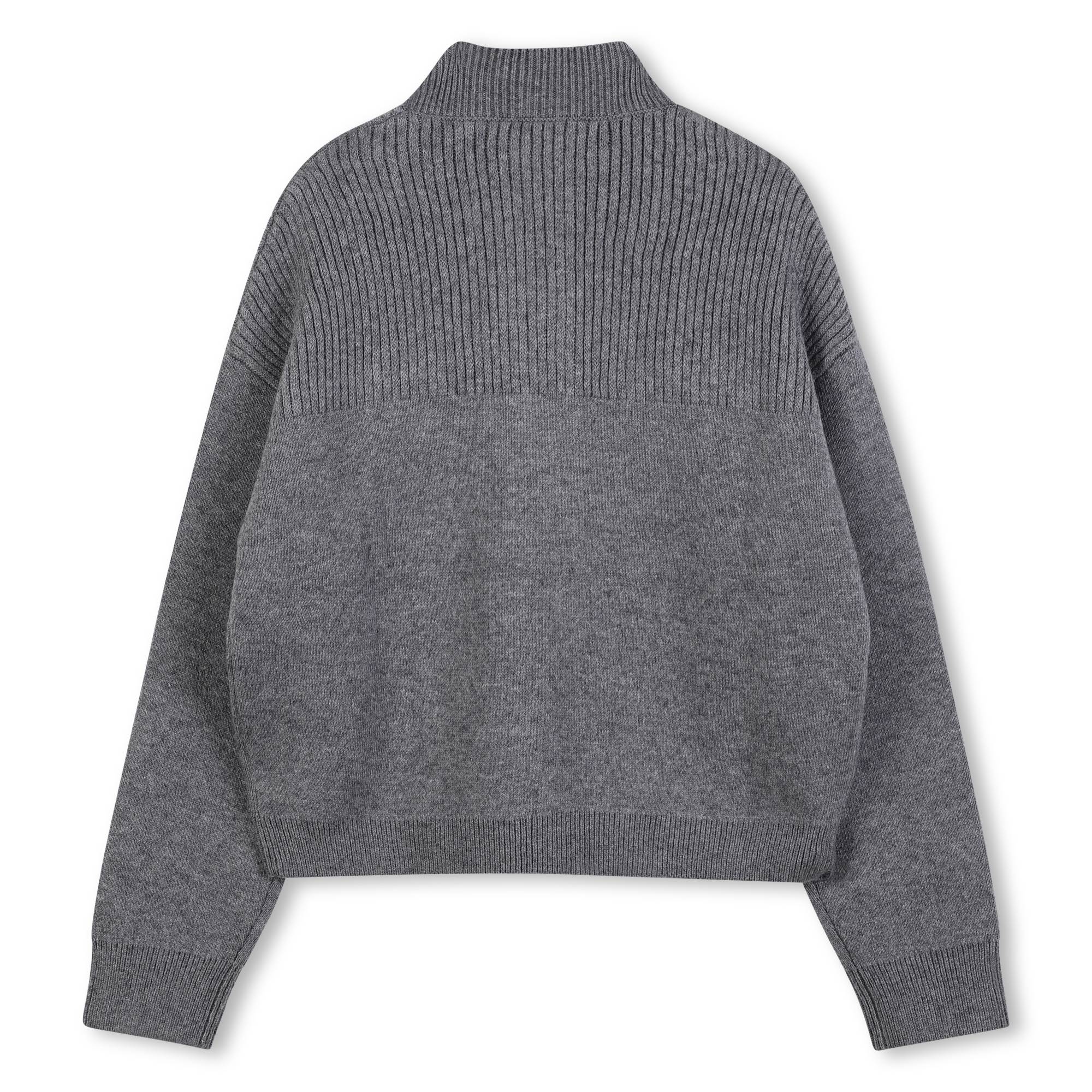 CHLOE HIGH NECK PUFF LONG SLEEVE SWEATER