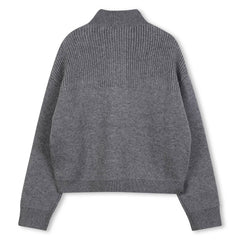 CHLOE HIGH NECK PUFF LONG SLEEVE SWEATER