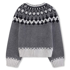 CHLOE KNIT WOOL DETAIL SWEATER