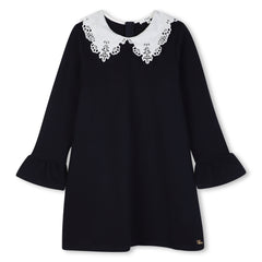 CHLOE L/S LACE COLLAR DRESS