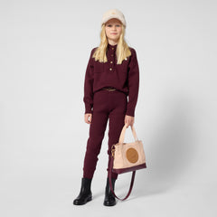 CHLOE LOGO HIGH NECK BUTTONS DETAIL PULLOVER