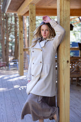 LA NINA BUTTON POCKET WOOL COAT