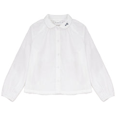 CALLA LILI 2PC EMBROIDER SHIRT WITH KNIT SUSPENDER SHORTS