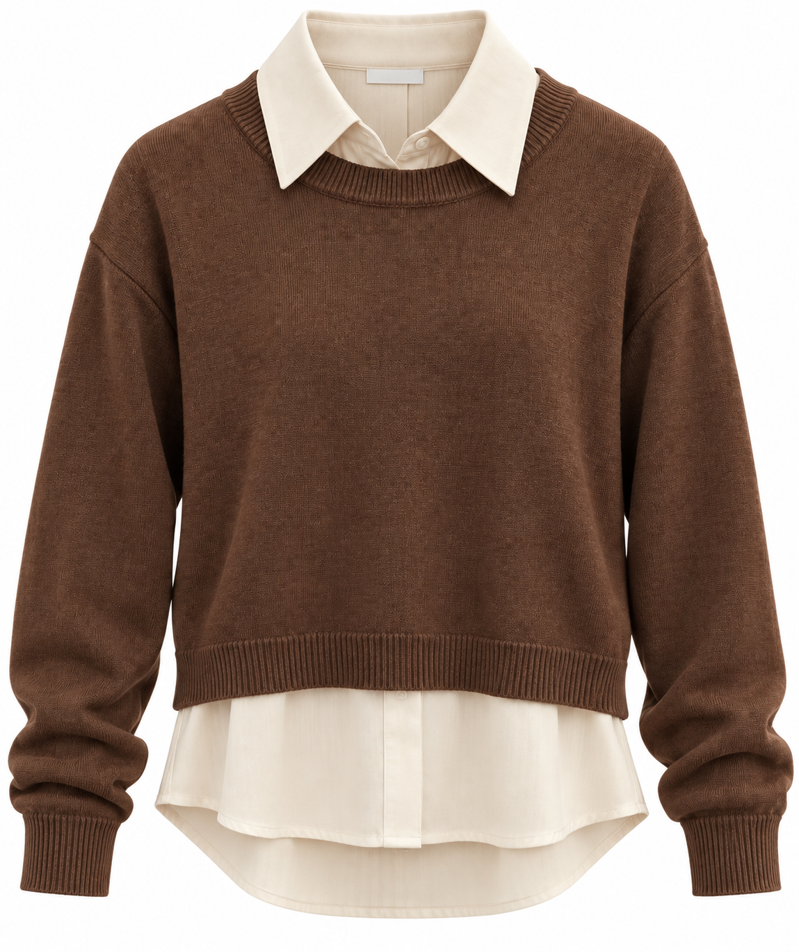 LULU TEEN 2PC KNIT COLLARED SHELL WITH SWEATER TWINSET