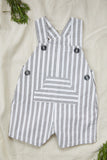 TARTINE ET CHOCOLAT STRIPED SHORTS OVERALL