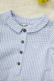 TARTINE ET CHOCOLAT COLLARED STRIPED ROMPER