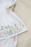 TARTINE ET CHOCOLAT 2PC EMBROIDERED FLOWERS TUNIC WITH BLOOMER SET