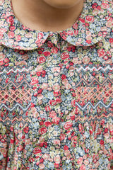 TARTINE ET CHOCOLAT FLORAL SMOCKING DRESS