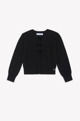 TARTINE ET CHOCOLAT VELVET BOW CARDIGAN