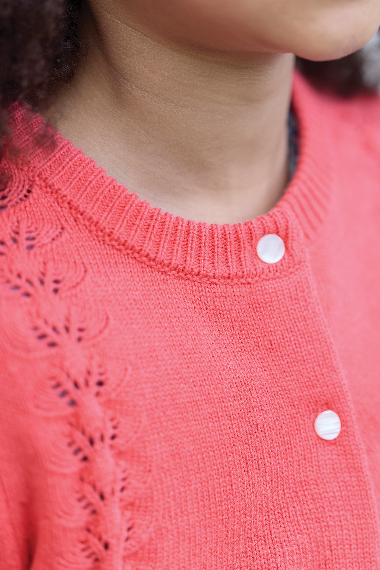TARTINE ET CHOCOLAT KNIT BUTTON DOWN CARDIGAN