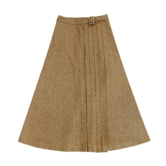 COCO BLANC SIDE BUCKLE HERRINGBONE SKIRT