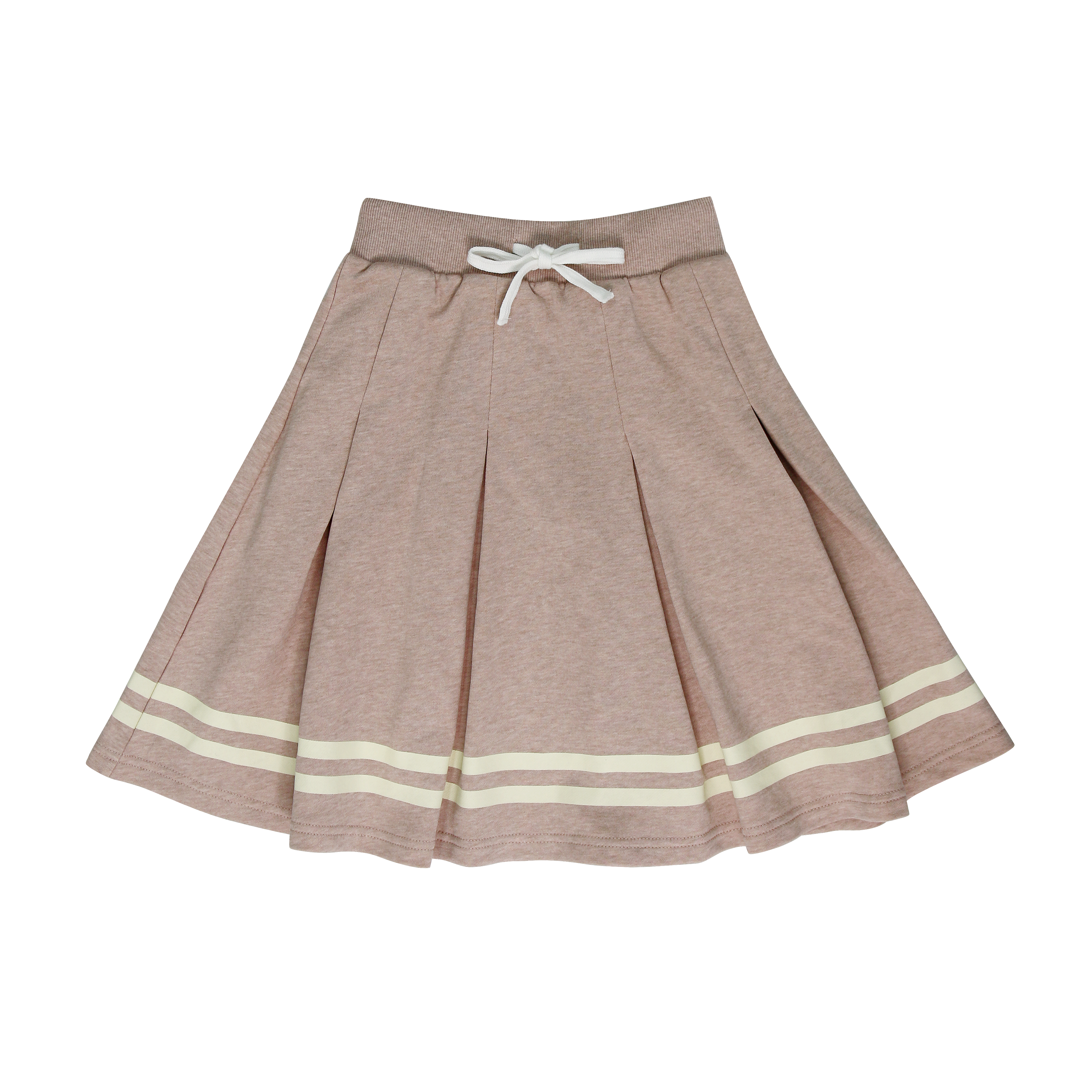 COCO BLANC 2PC MARLED GRAPHIC SWEATSHIRT WITH PLEATED SKIRT