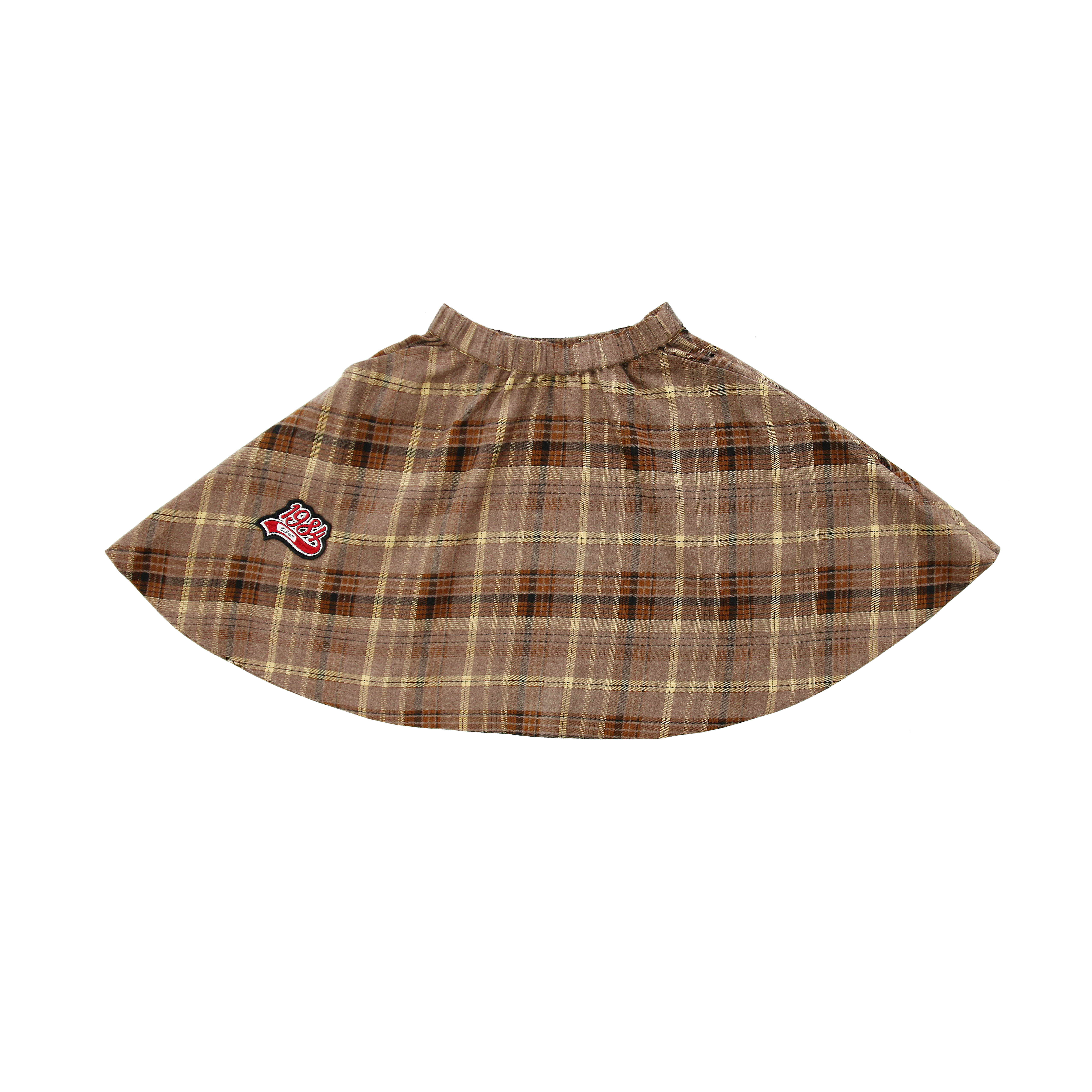 COCO BLANC 2PC CHUNKY GRAPHIC SWEATER WITH PLAID GRAPHIC SKIRT