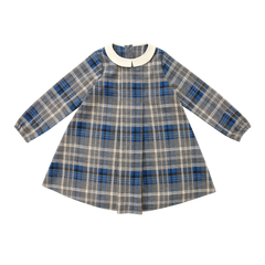 COCO BLANC COLLAR PLAID DRESS