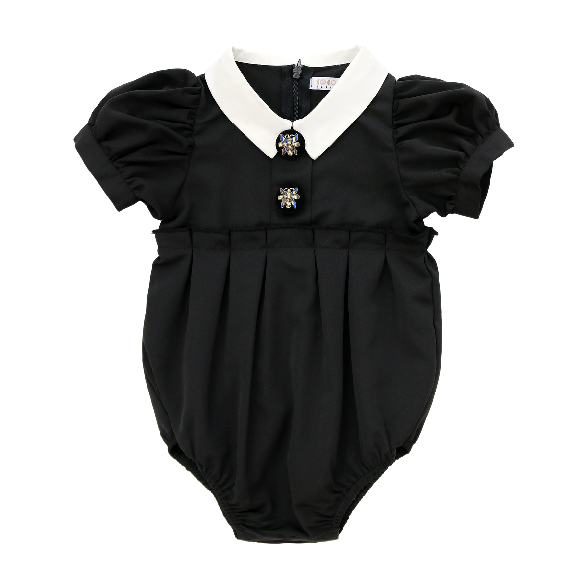 COCO BLANC COLLAR TAFFETA ROMPER