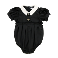 COCO BLANC COLLAR TAFFETA ROMPER