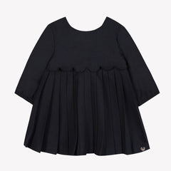 TARTINE ET CHOCOLAT PLEATED SCALLOP DRESS