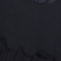 TARTINE ET CHOCOLAT PLEATED SCALLOP DRESS