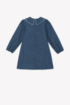 TARTINE ET CHOCOLAT EMBROIDERED COLLAR SMOCKED DRESS